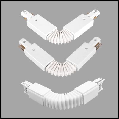 Flexible connector for track