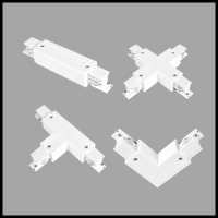 Square connectors for 4-wire track